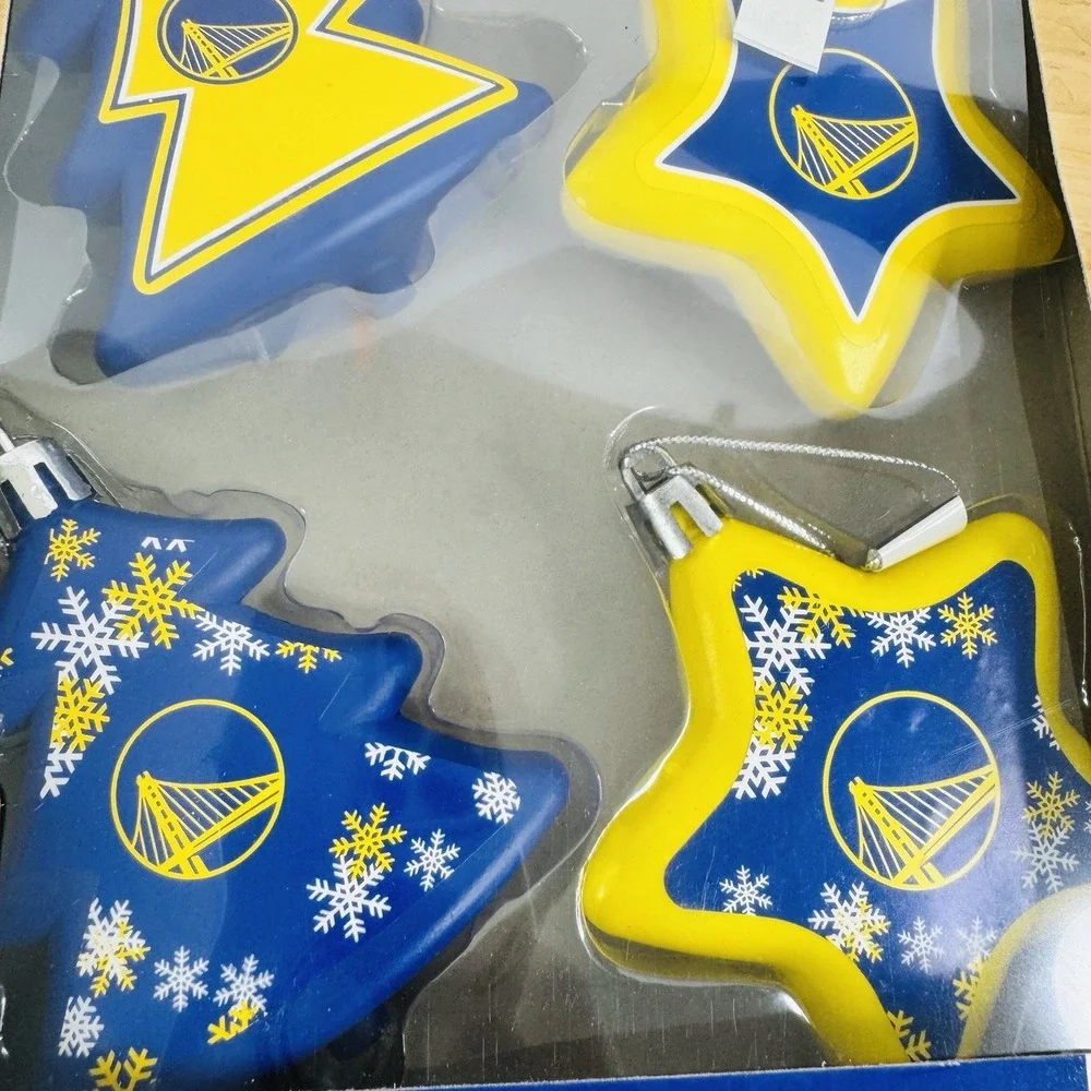 Golden State Warriors NBA‎ Christmas Ornaments Set Of 6